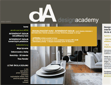 Tablet Screenshot of designacademy.sk